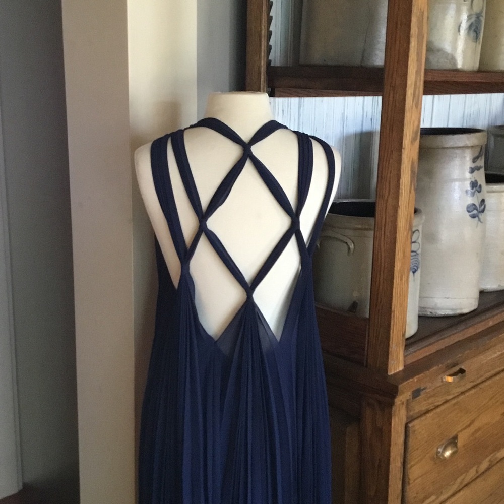 Banana Republic Georgia Open Back Pleated Dress - Picture 6 of 9